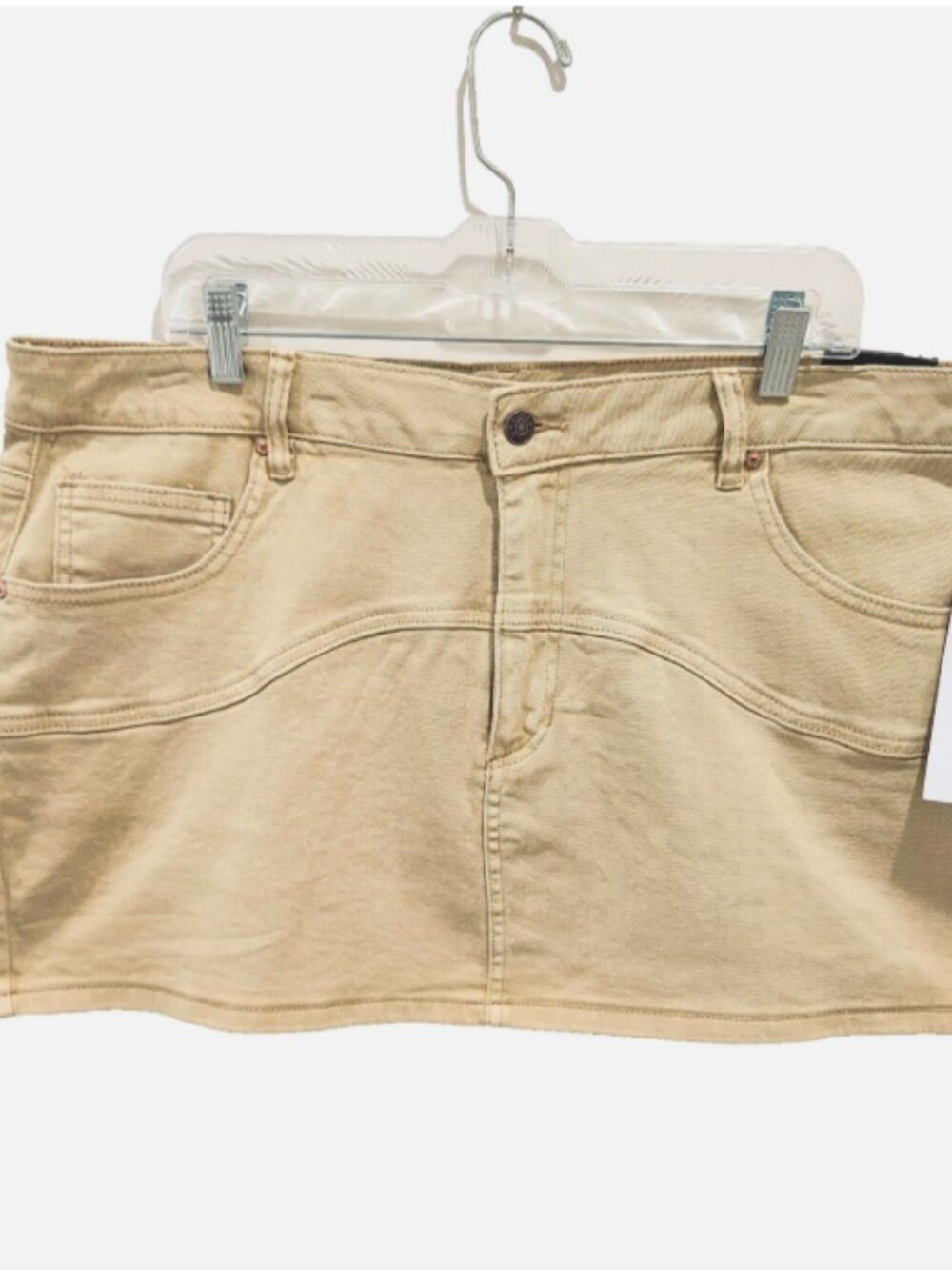 Madden NYC Women's Tan Mini Skirt | Size 2XL NEW